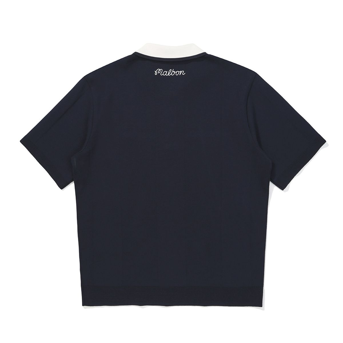 말본 골프(MALBON GOLF) 에센셜 반팔 폴로 니트티셔츠 NAVY (MAN)