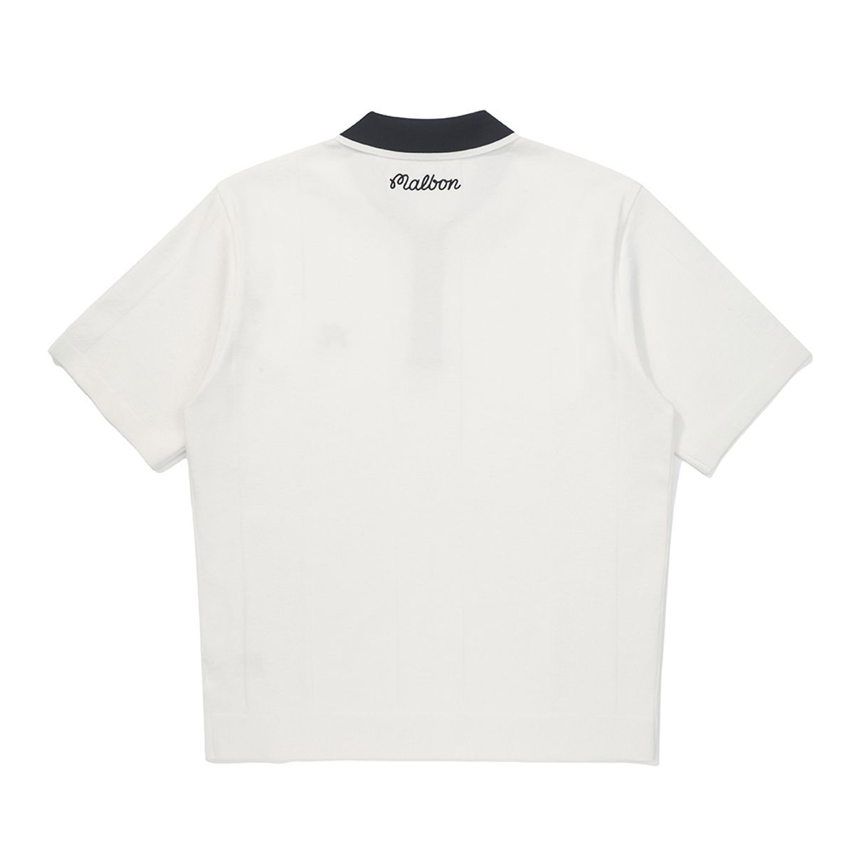 말본 골프(MALBON GOLF) 에센셜 반팔 폴로 니트티셔츠 WHITE (MAN)