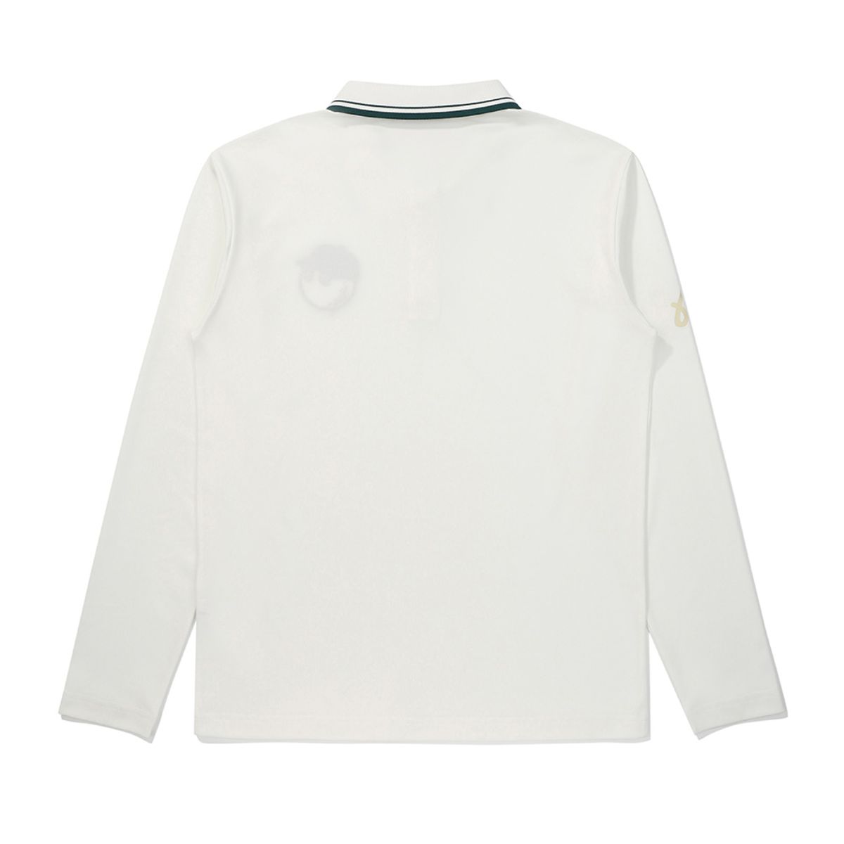 말본 골프(MALBON GOLF) 앞가슴 버킷 포인트 긴팔 폴로 티셔츠 OFF WHITE (MAN)