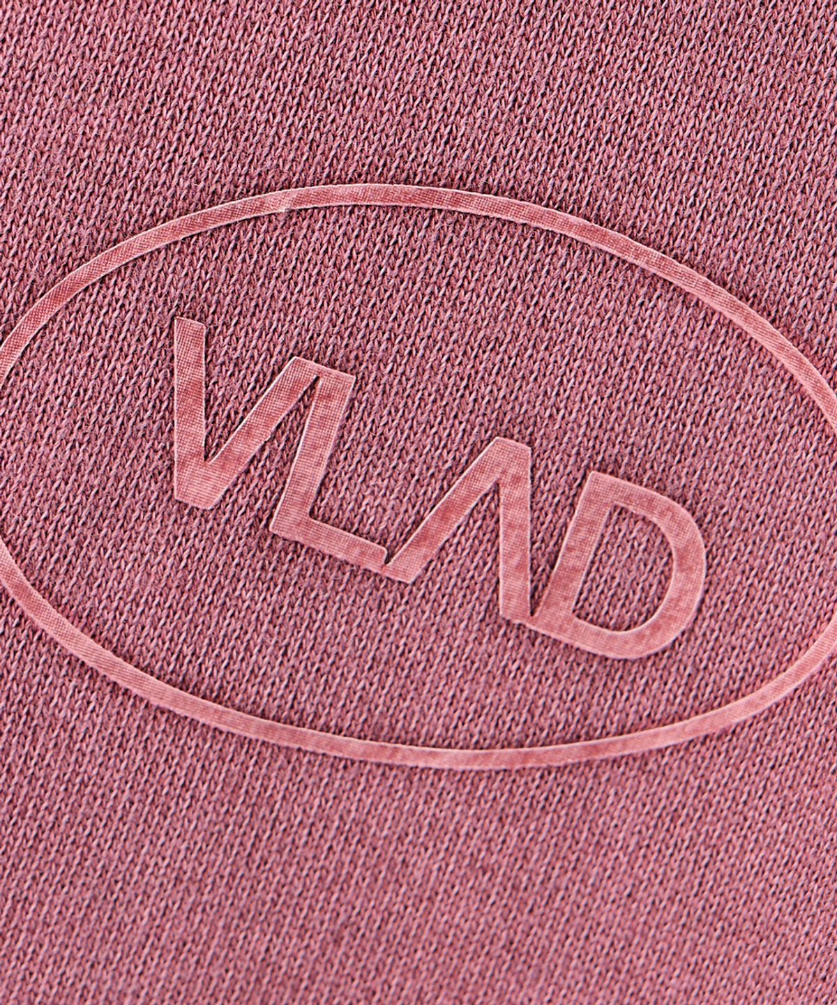 디미트리블랙(DIMITRI BLACK) VLAD 스몰 로고 페이드 워싱 후드 티셔츠_더스티 핑크
