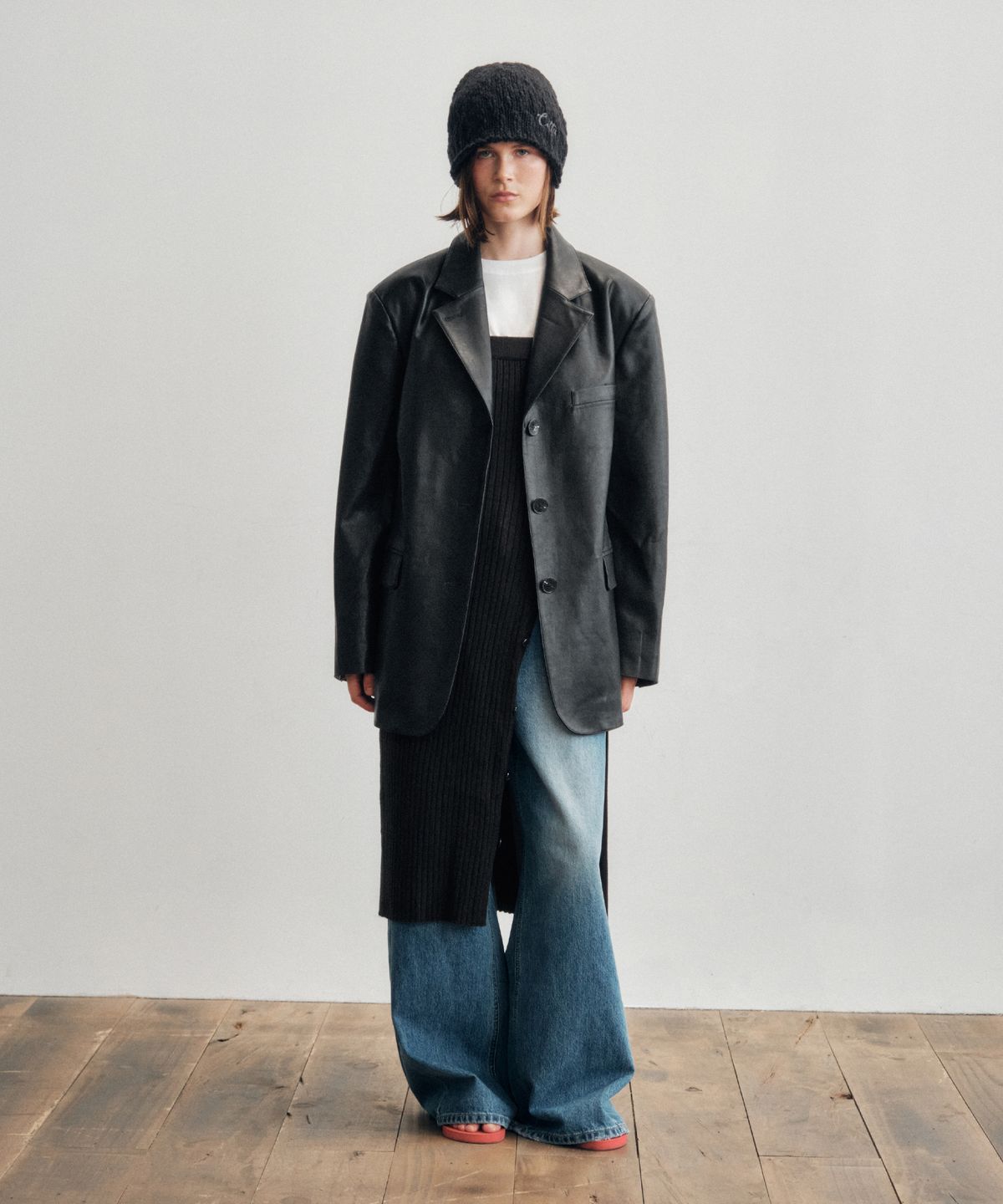 씨타(CITTA) 2Way Button Long Knit Skirt_CTS619(Black)