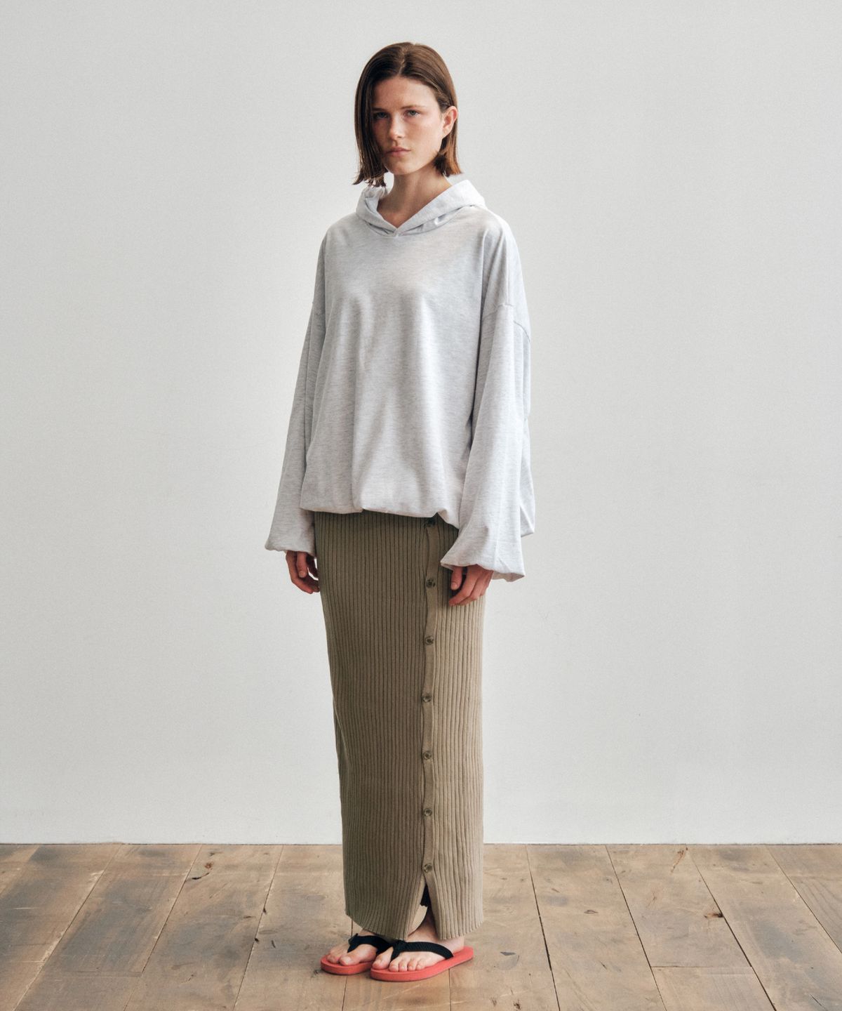 씨타(CITTA) 2Way Button Long Knit Skirt_CTS619(Beige)