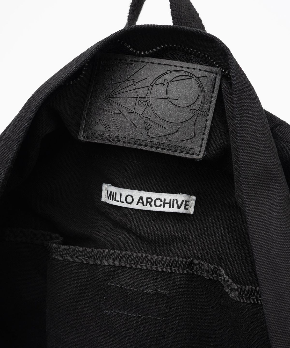 밀로 아카이브(MILLO ARCHIVE) 크럼프 빈티지 워시드 백팩 [블랙]