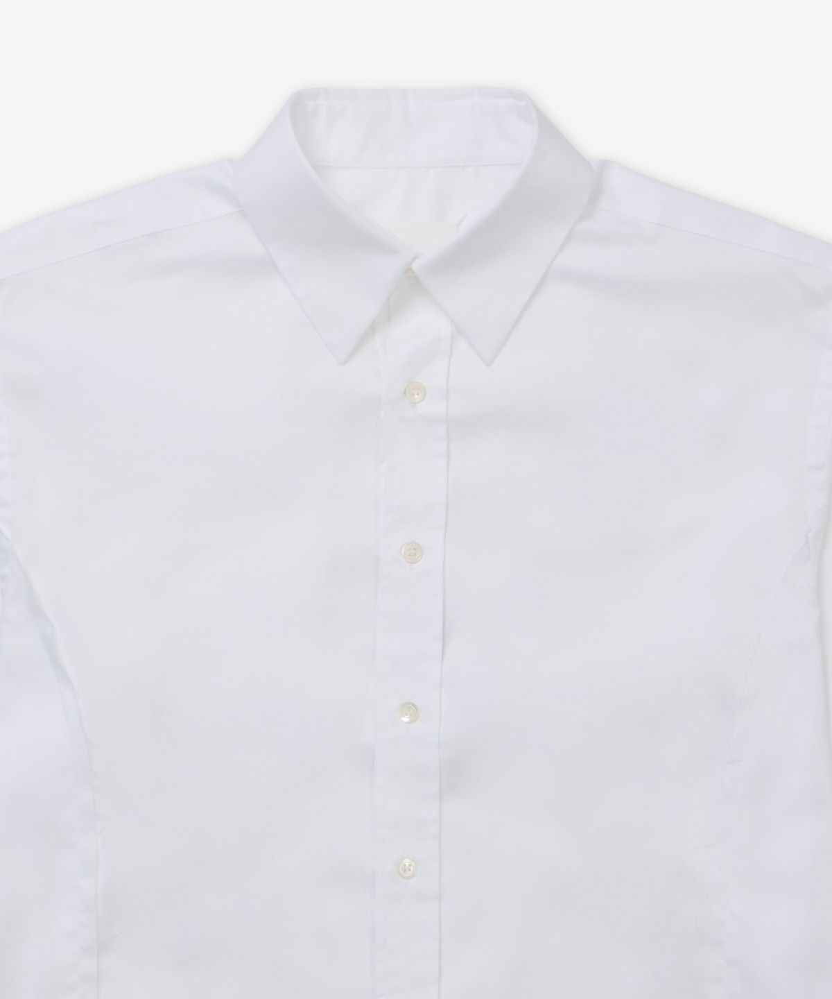 메종 마르지엘라(MAISON MARGIELA) 디스트레스드 롱슬리브 셔츠 - 화이트 / S67DT0021M35308100