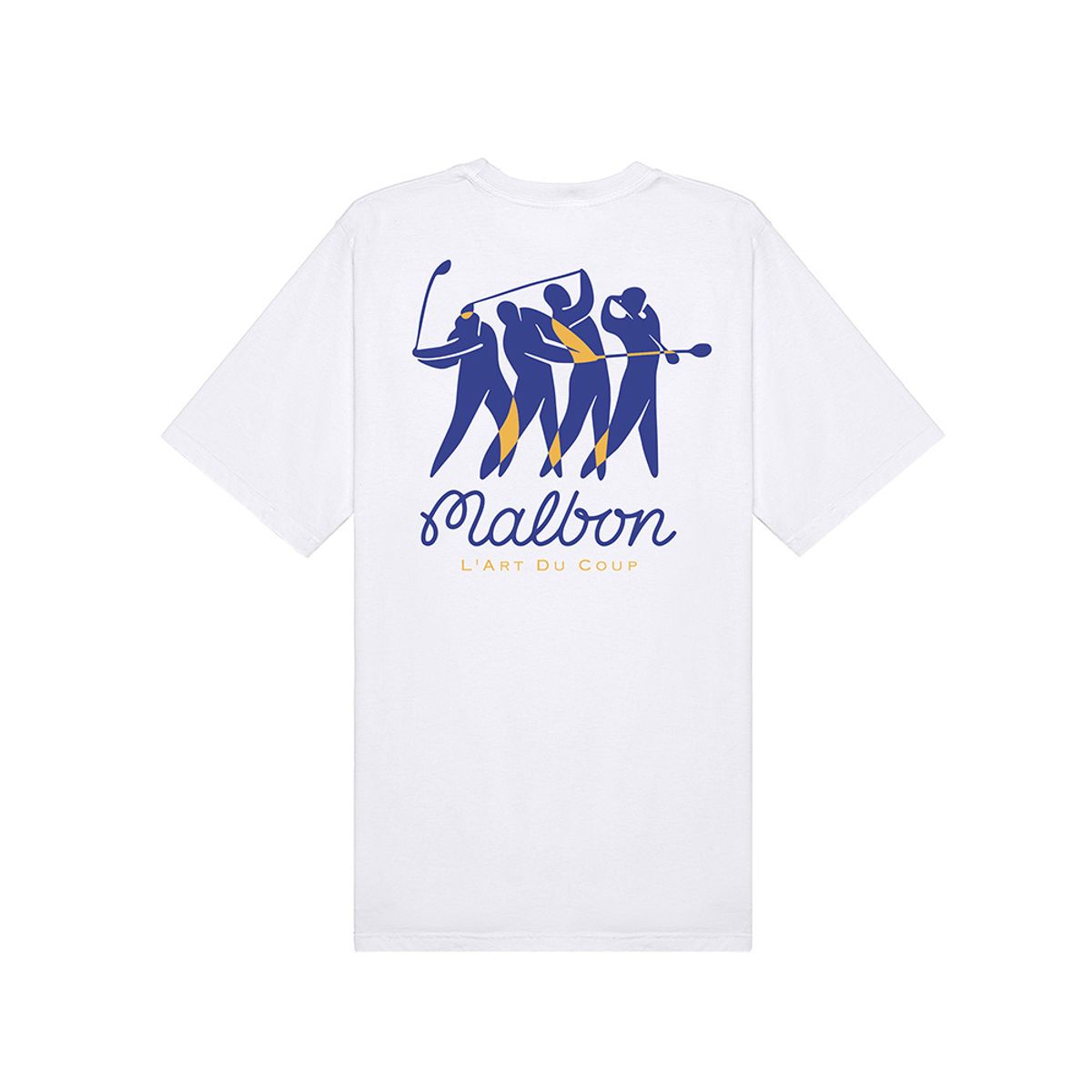 말본 골프(MALBON GOLF) [SPRING COLLECTION] 마티스 라운드 티셔츠 WHITE (MAN)