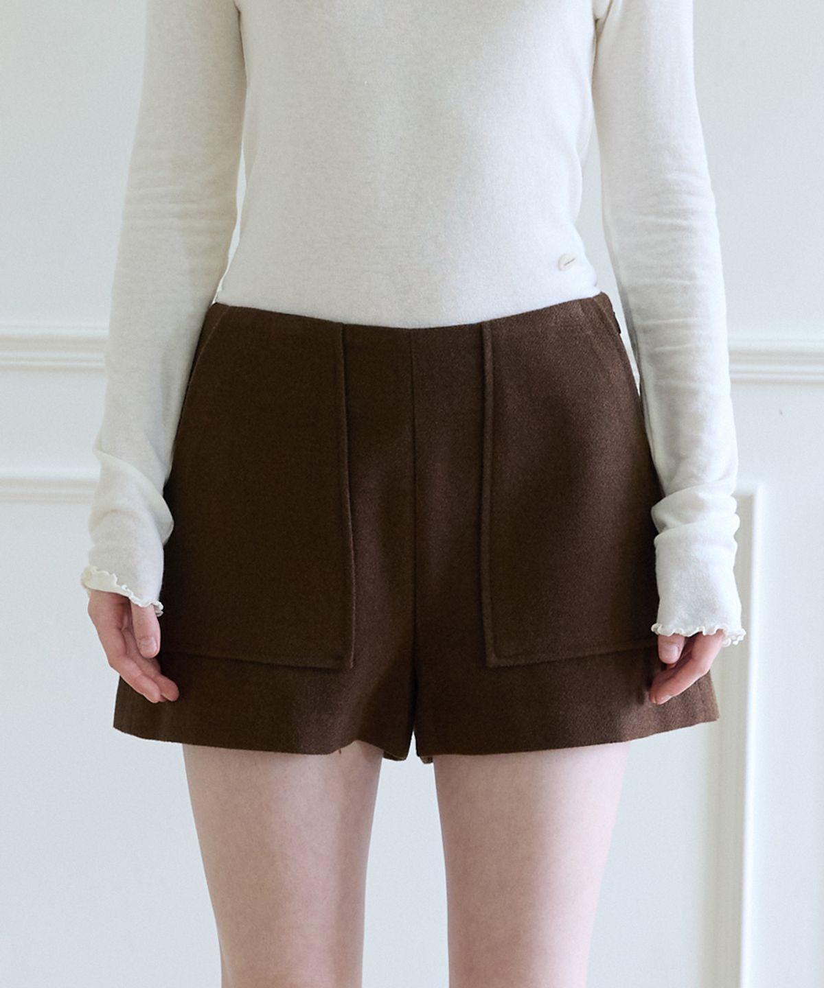 에드워드벌룬(EDWARD BALLOON) Winter Shorts - Brown