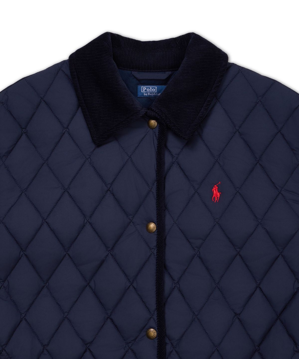 폴로 랄프 로렌(POLO RALPH LAUREN) 퀼트 반 재킷-네이비