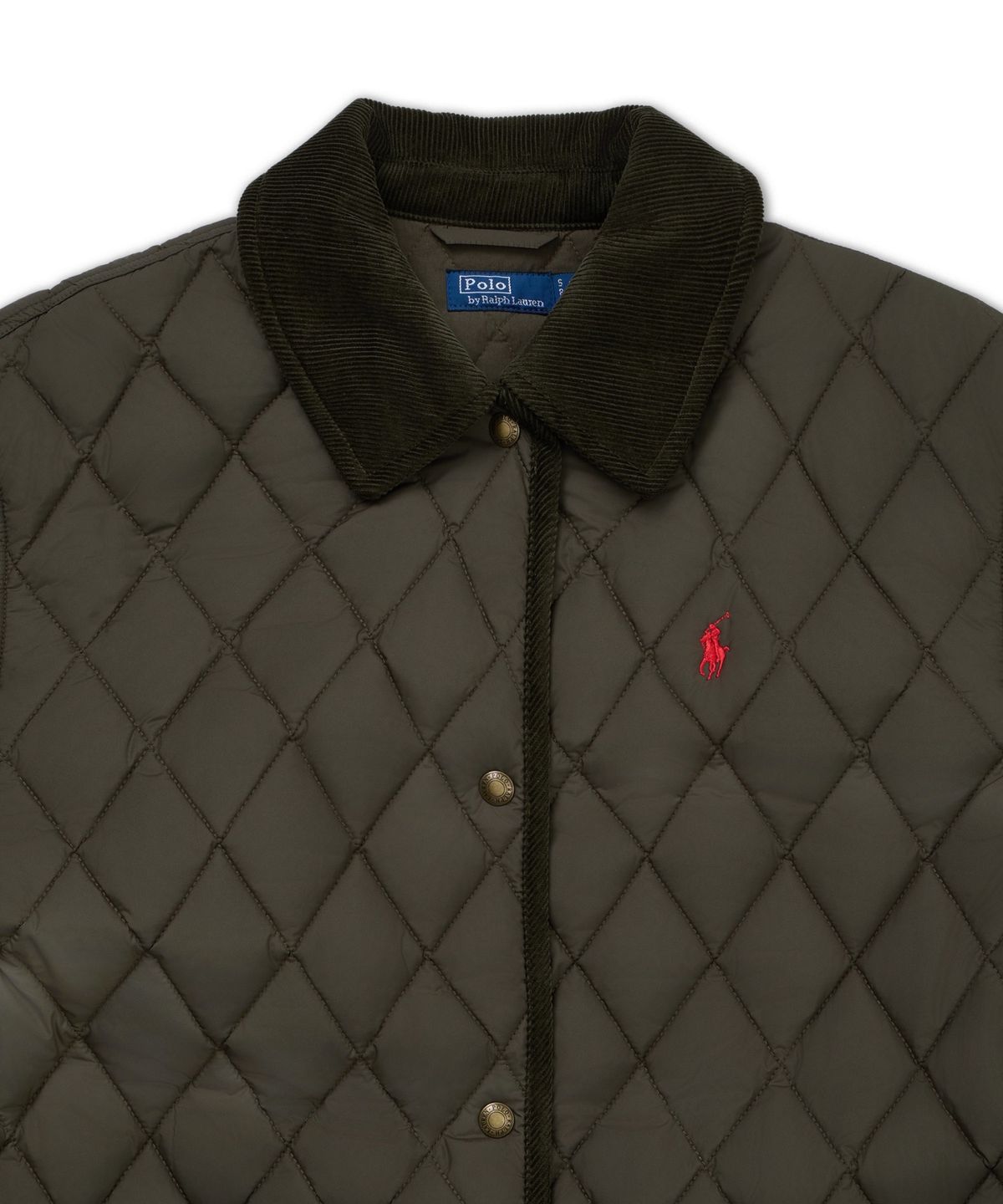 폴로 랄프 로렌(POLO RALPH LAUREN) 퀼트 반 재킷-그린