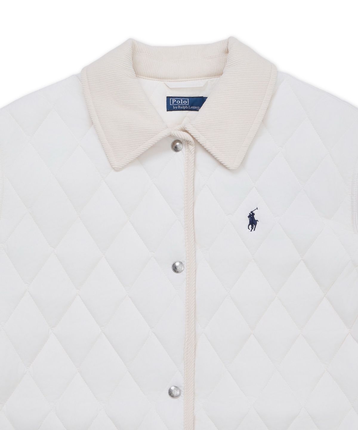 폴로 랄프 로렌(POLO RALPH LAUREN) 퀼트 반 재킷-내추럴