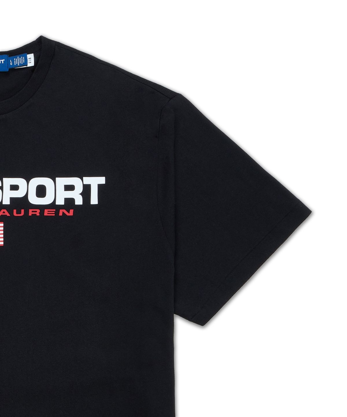 폴로 랄프 로렌(POLO RALPH LAUREN) 클래식핏 폴로 스포츠 저지 티셔츠-블랙