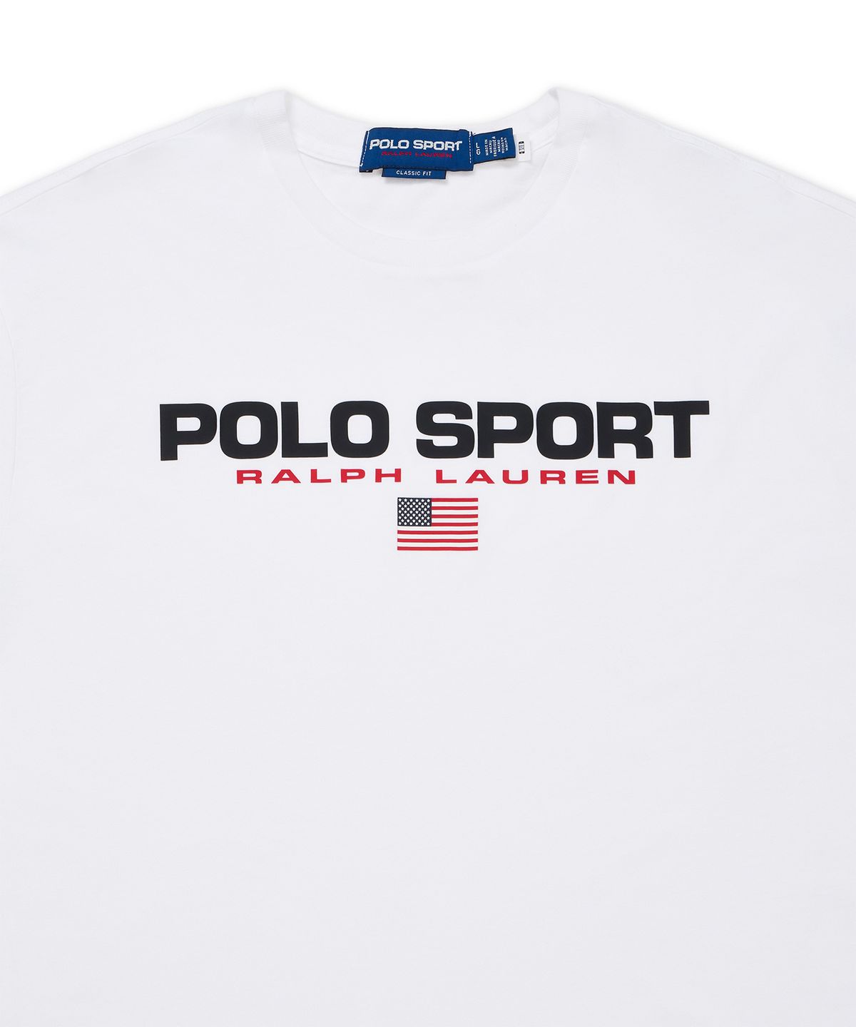 폴로 랄프 로렌(POLO RALPH LAUREN) 클래식핏 폴로 스포츠 저지 티셔츠-화이트