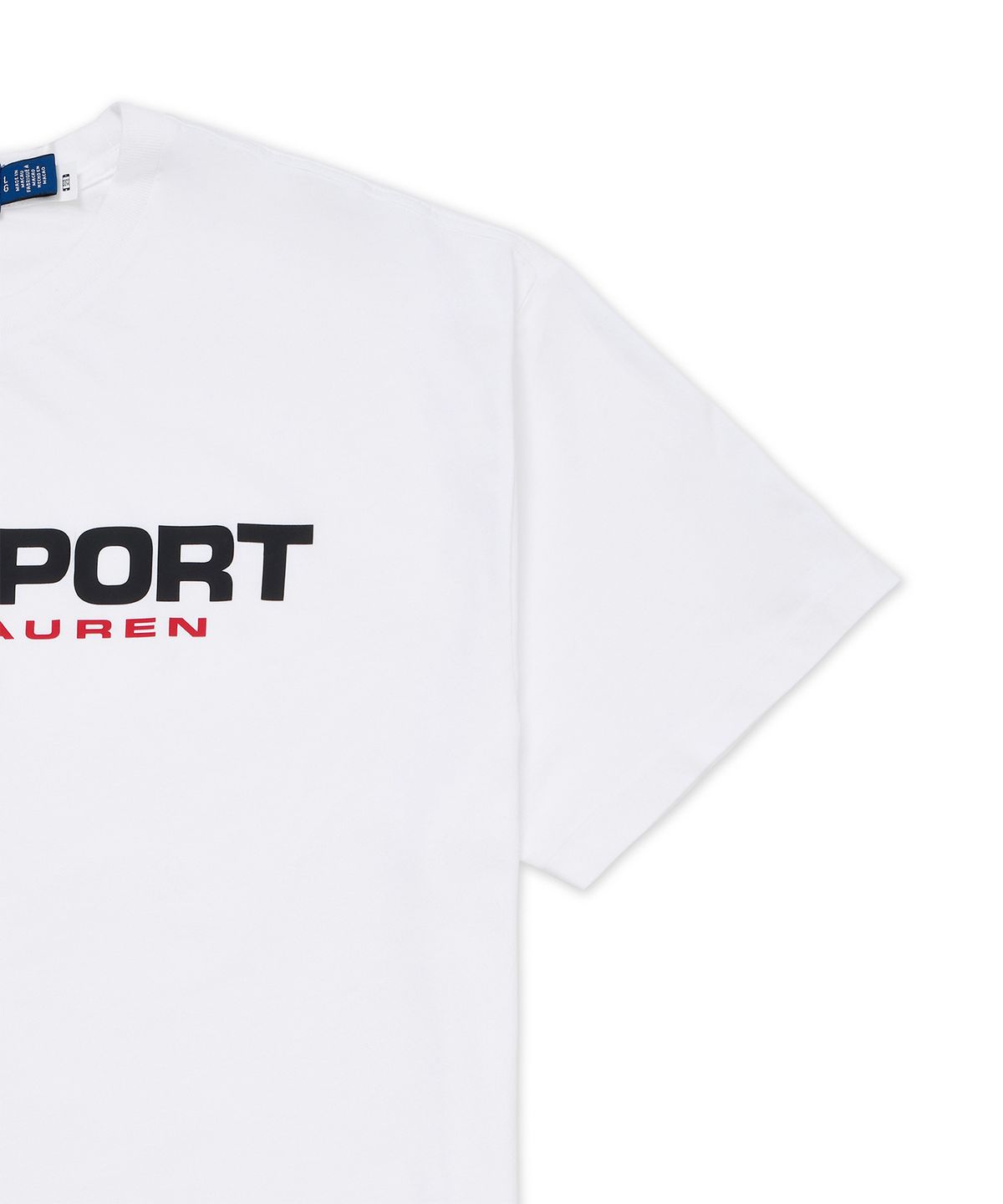 폴로 랄프 로렌(POLO RALPH LAUREN) 클래식핏 폴로 스포츠 저지 티셔츠-화이트