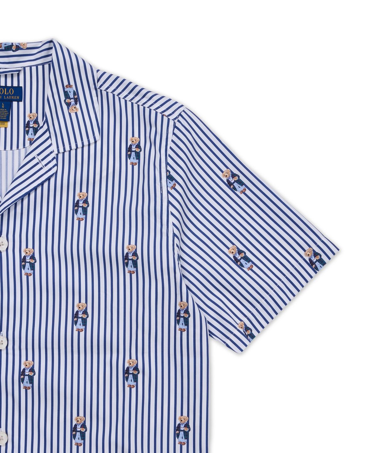 폴로 랄프 로렌(POLO RALPH LAUREN) 스트라이프 코튼 파자마 세트-멀티 컬러