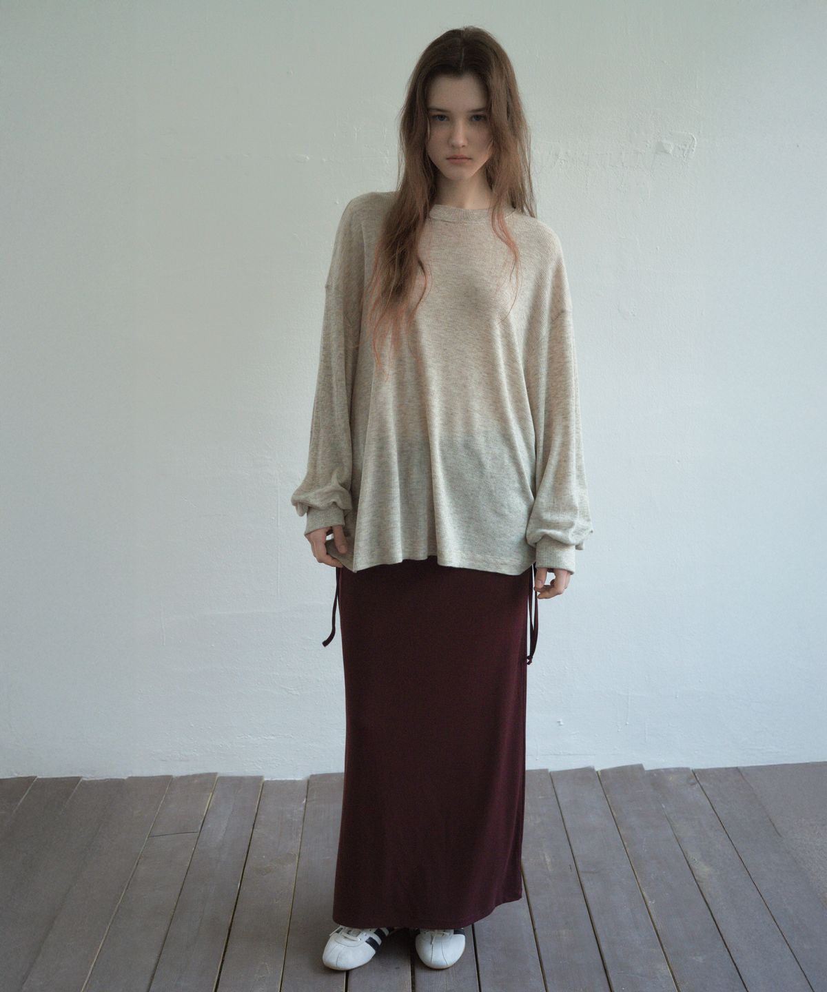 씨타(CITTA) Wool Blend Comfort-Fit Waffle Long-sleeve T-shirt_CTT392(5color)