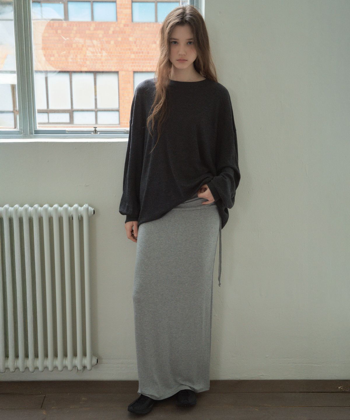 씨타(CITTA) Wool Blend Comfort-Fit Waffle Long-sleeve T-shirt_CTT392(5color)