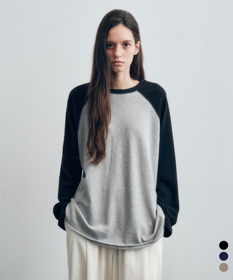 Soft Cotton Relaxed Raglan T-Shirt_CTT391(3color)