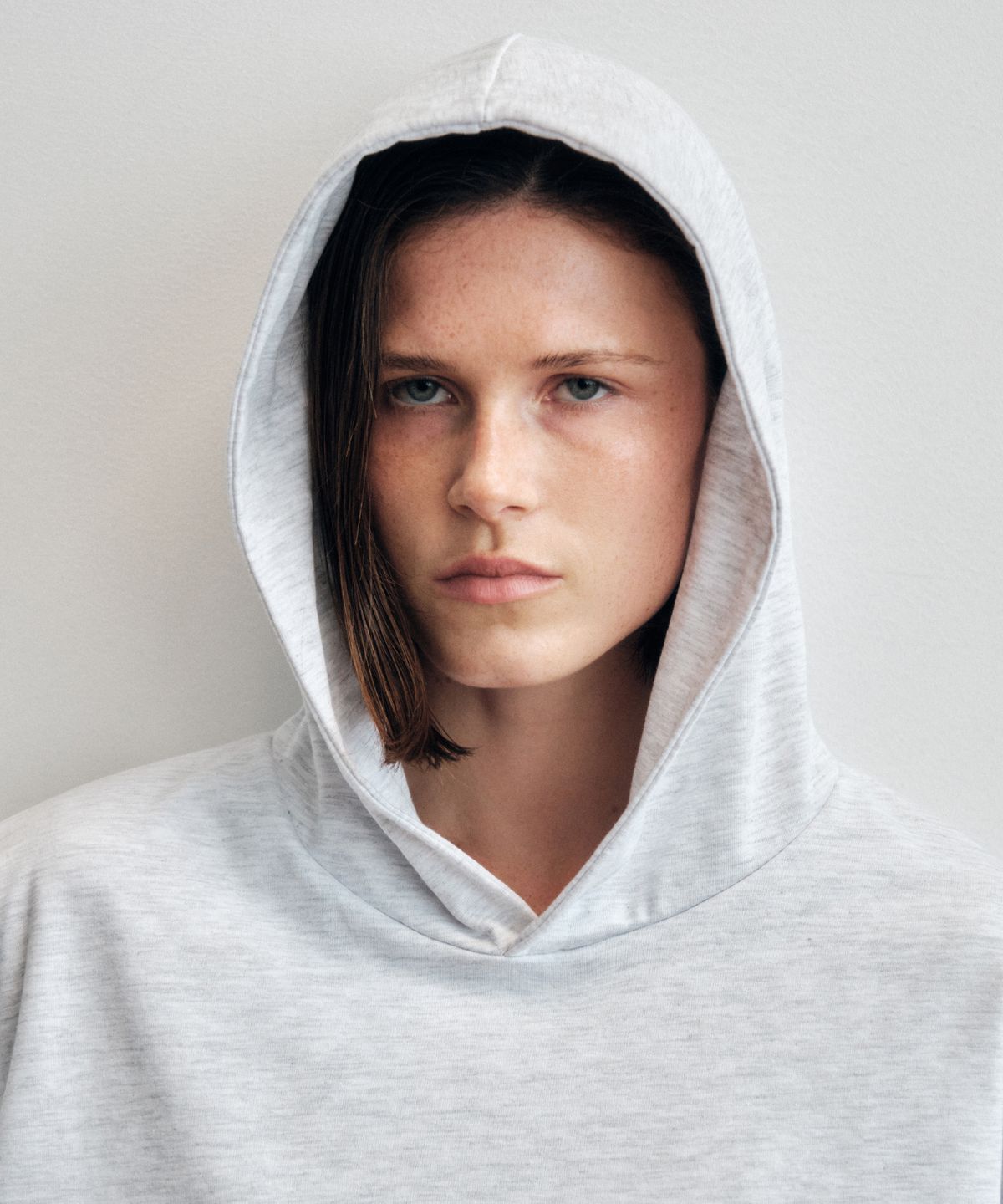 씨타(CITTA) Comfort Balloon Hoodie T-Shirt_CTT389(White Melange)