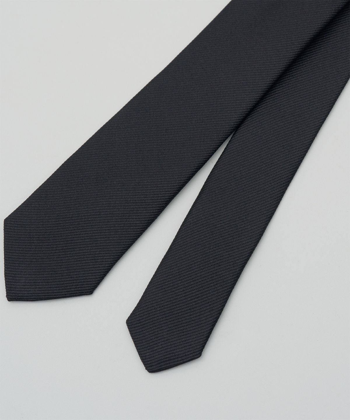어나더 오피스(ANOTHER OFFICE) Commuter Silk Tie (Twill black)