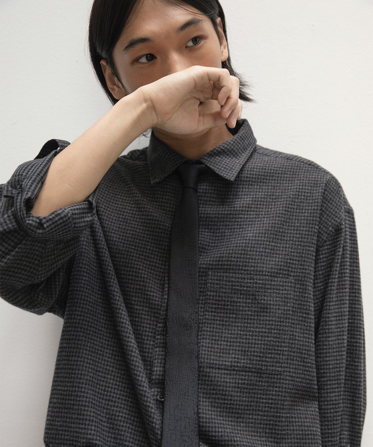 어나더 오피스(ANOTHER OFFICE) Commuter Silk Tie (Leopard black)