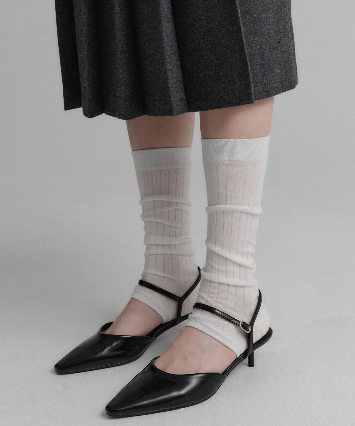 룩캐스트(LOOKAST) 멜라 니하이 삭스 / MELA KNEE HIGH SOCKS_3colors