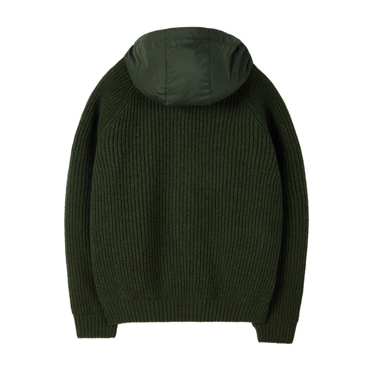 브롬톤 런던(BROMPTON LONDON) SHETLAND WOOL HOOD CARDIGAN - KHAKI (P254UCD431)