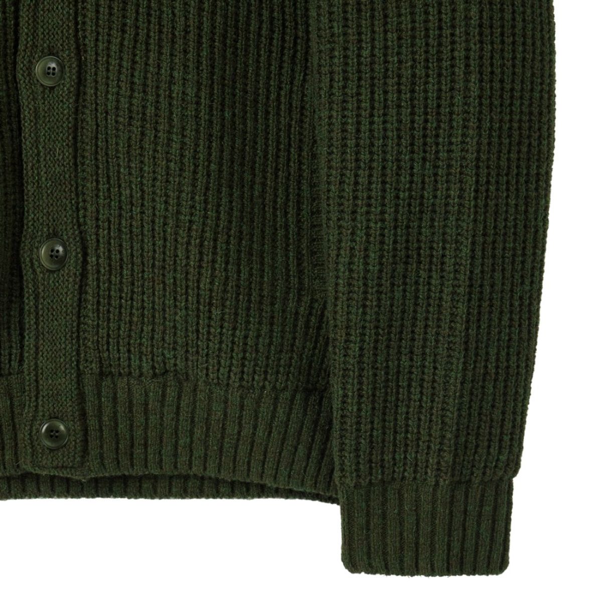 브롬톤 런던(BROMPTON LONDON) SHETLAND WOOL HOOD CARDIGAN - KHAKI (P254UCD431)