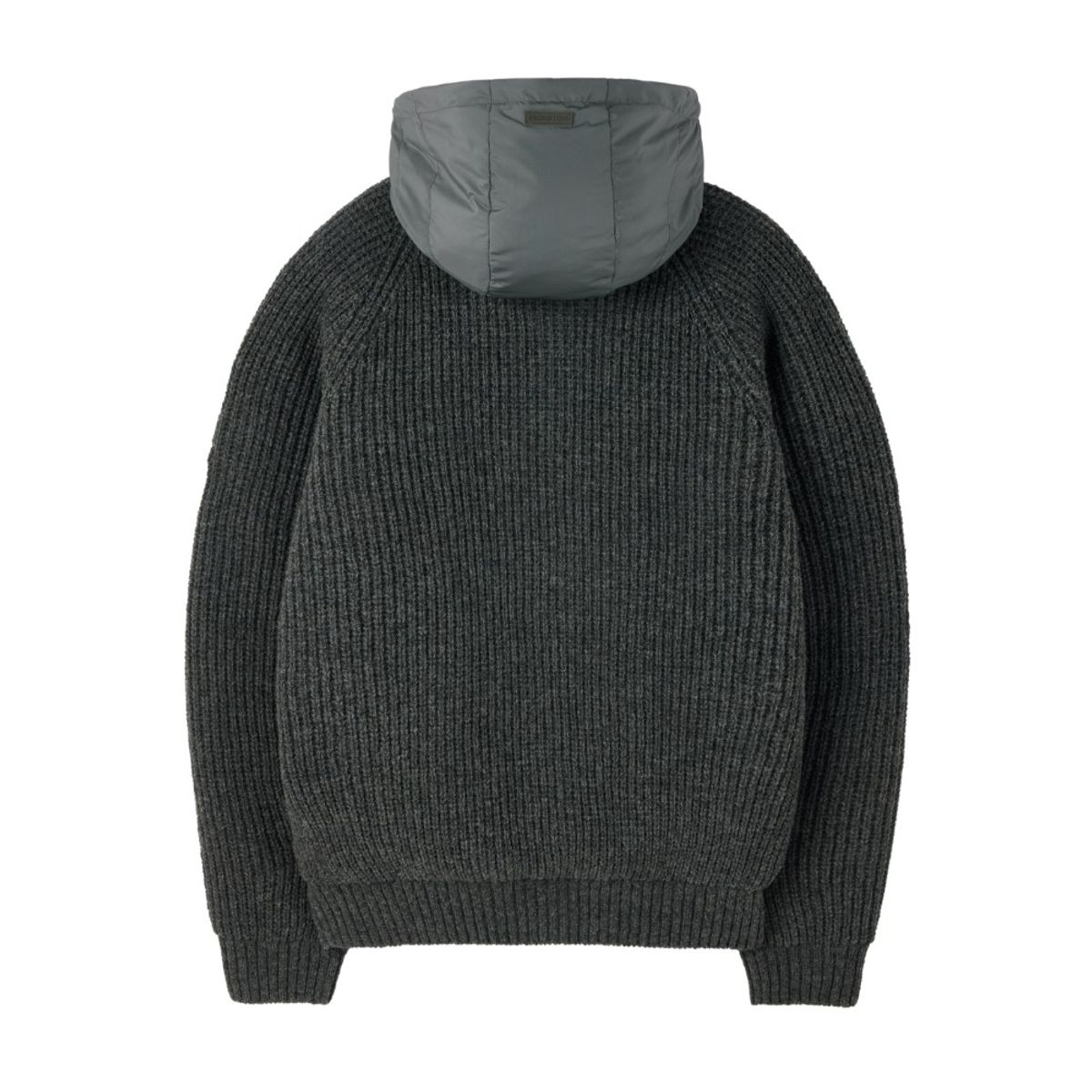 브롬톤 런던(BROMPTON LONDON) SHETLAND WOOL HOOD CARDIGAN - C/GREY (P254UCD431)