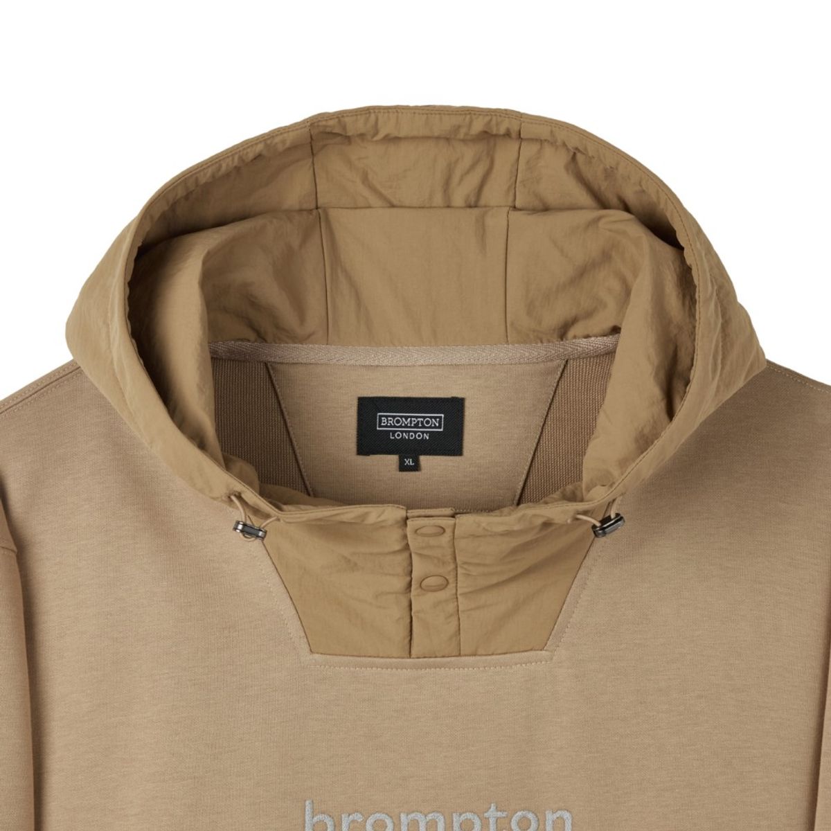 브롬톤 런던(BROMPTON LONDON) REFLECTIVE JERSEY HOOD - BEIGE (P253UHD162)