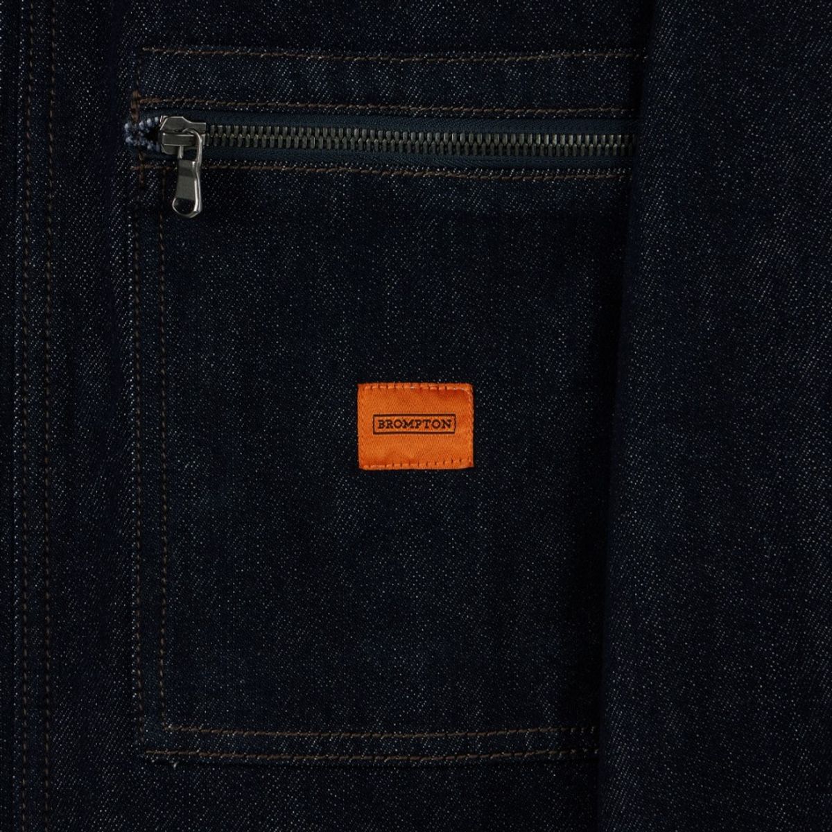브롬톤 런던(BROMPTON LONDON) DENIM ZIP-UP JACKET - INDIGO (P253MJK461)