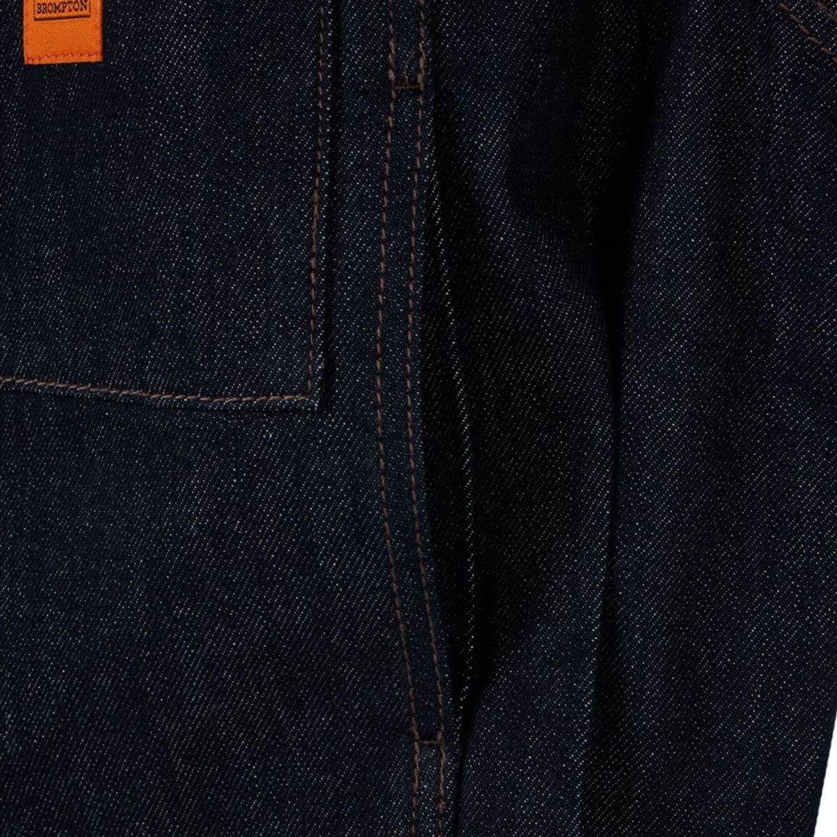 브롬톤 런던(BROMPTON LONDON) W 1975 DENIM ZIP-UP SHACKET - INDIGO (P253WJK461)