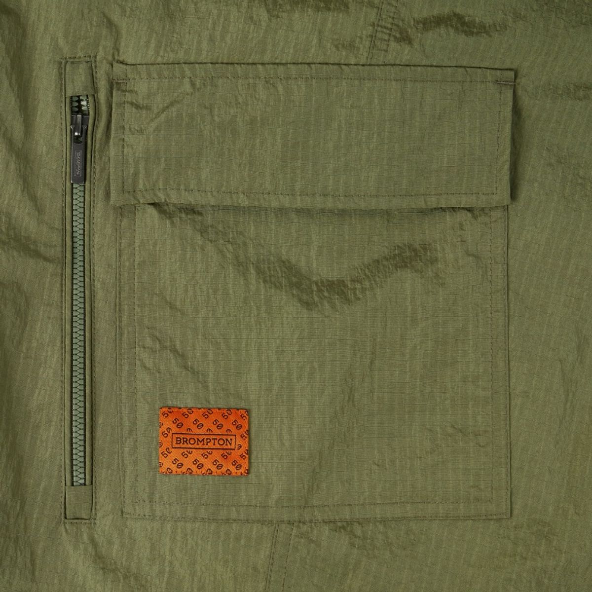 브롬톤 런던(BROMPTON LONDON) EXPLORE HOOD JUMPER - KHAKI (P253UJP101)