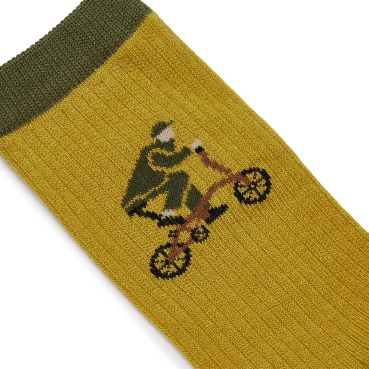 브롬톤 런던(BROMPTON LONDON) BICYCLE GRAPIC SOCKS - MUSTARD (P255ASO410)