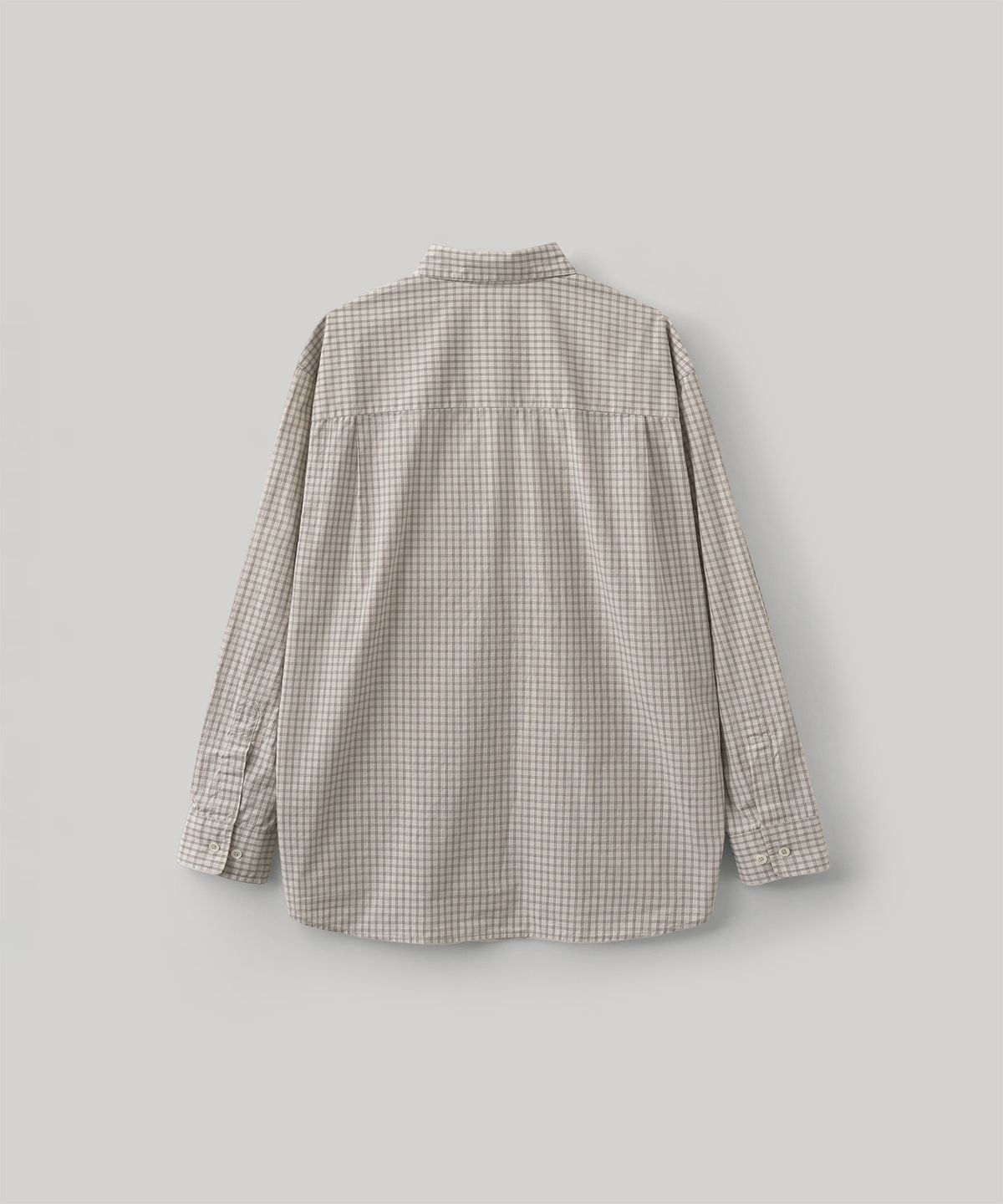 어나더 오피스(ANOTHER OFFICE) [AW] Ordinary Check Shirt (Ecru)
