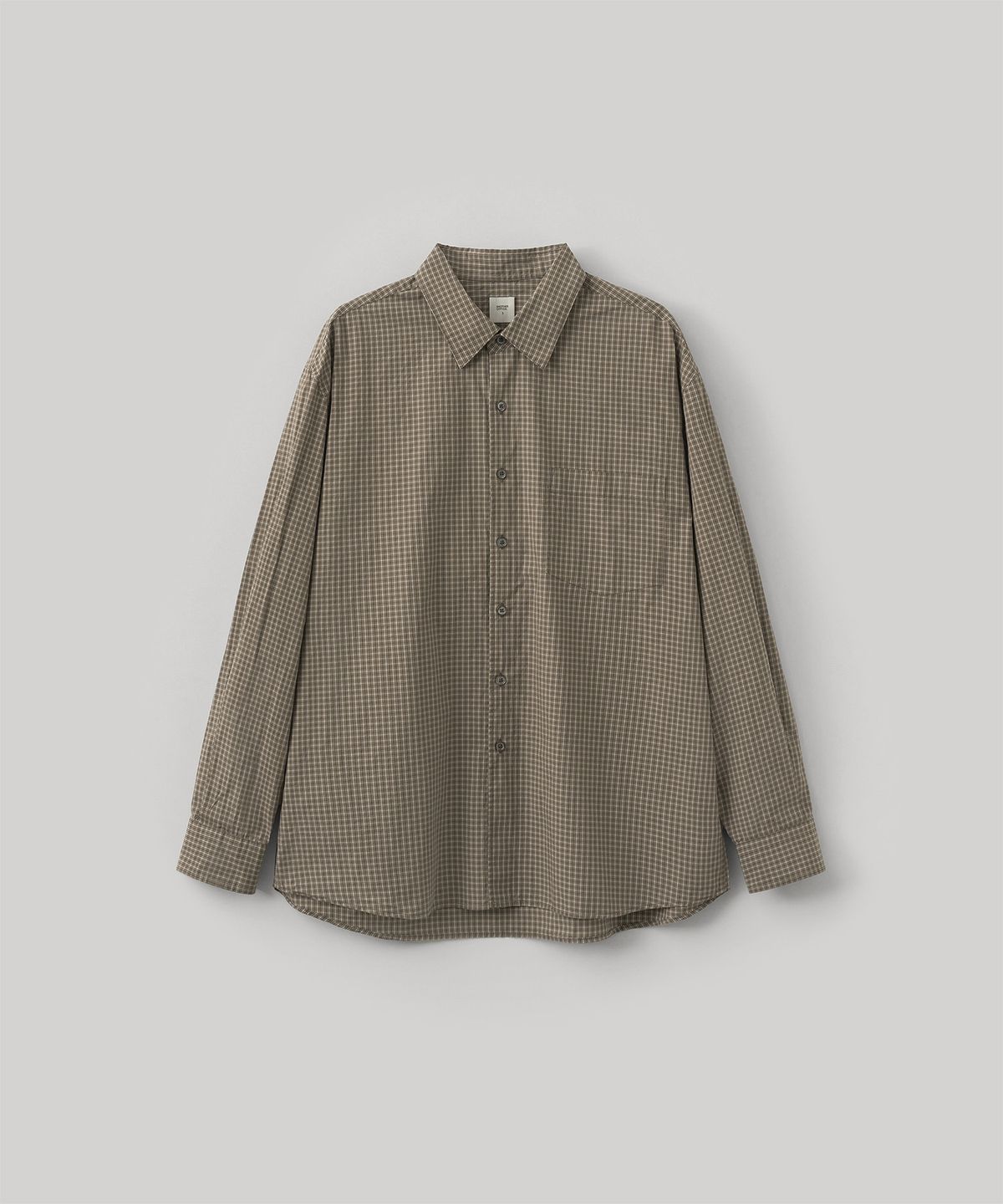 어나더 오피스(ANOTHER OFFICE) [AW] Ordinary Check Shirt (Brown)