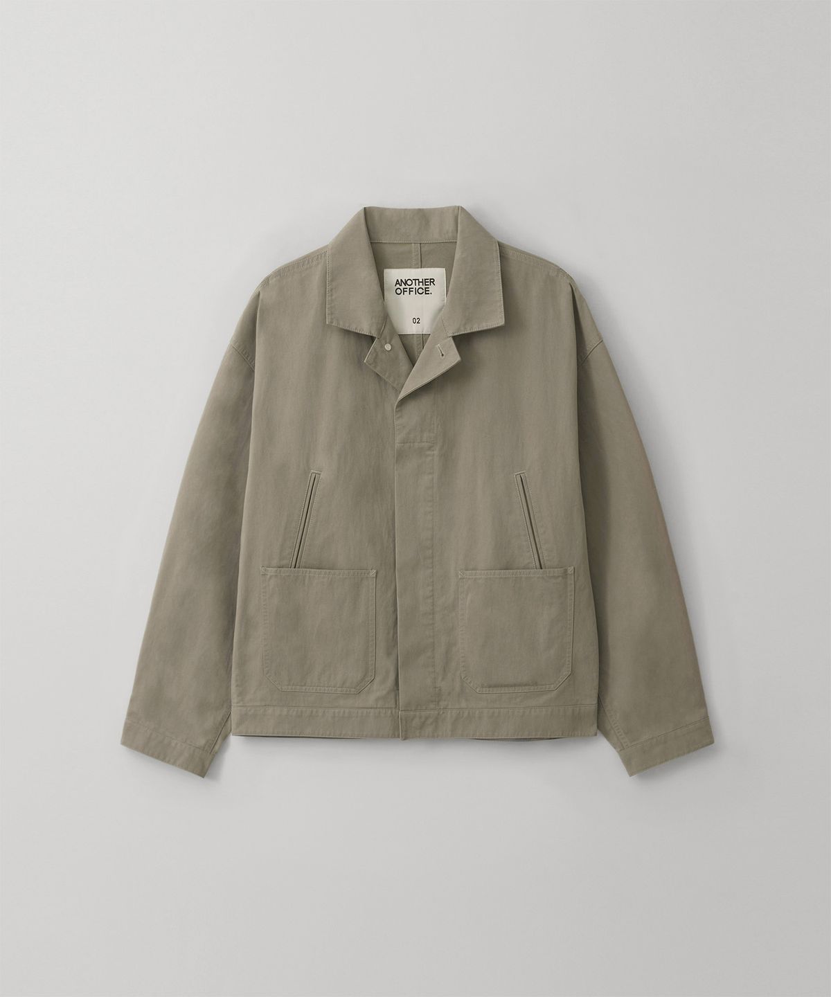 어나더 오피스(ANOTHER OFFICE) Woody Twill Blouson (Faded khaki)