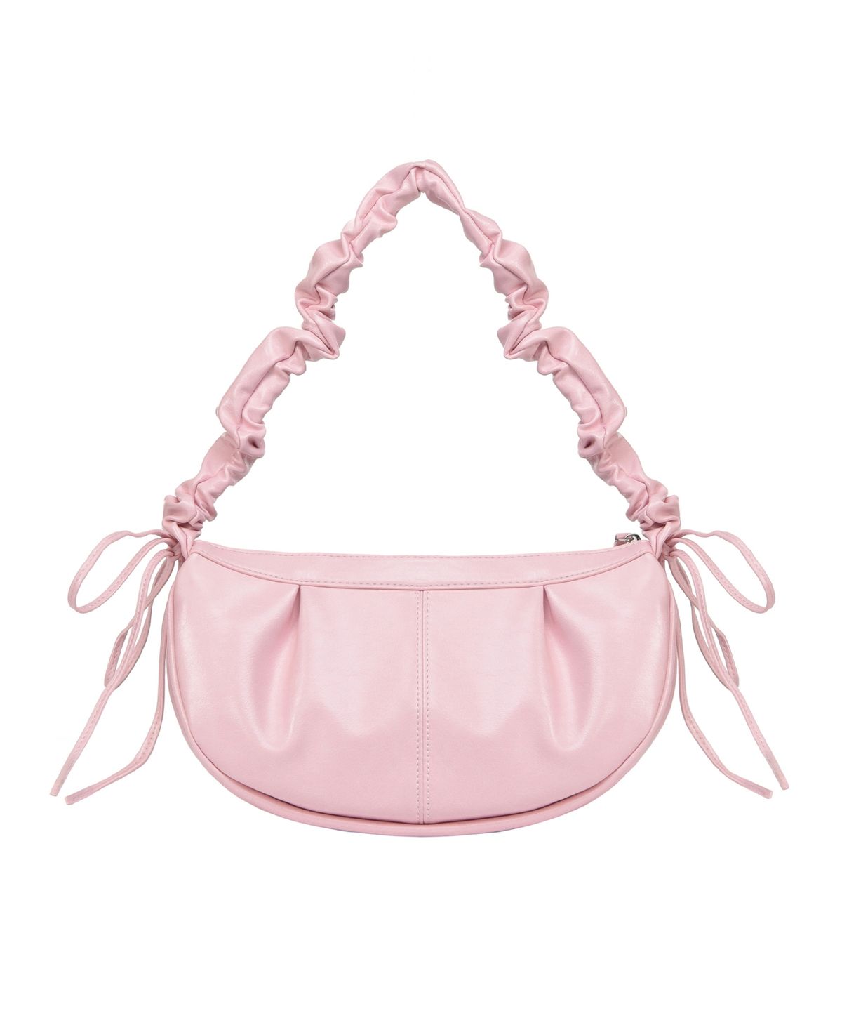 닉앤니콜(NICK&NICOLE) CRYSTAL SHIRRING RIBBON ROUND BAG_BABY PINK
