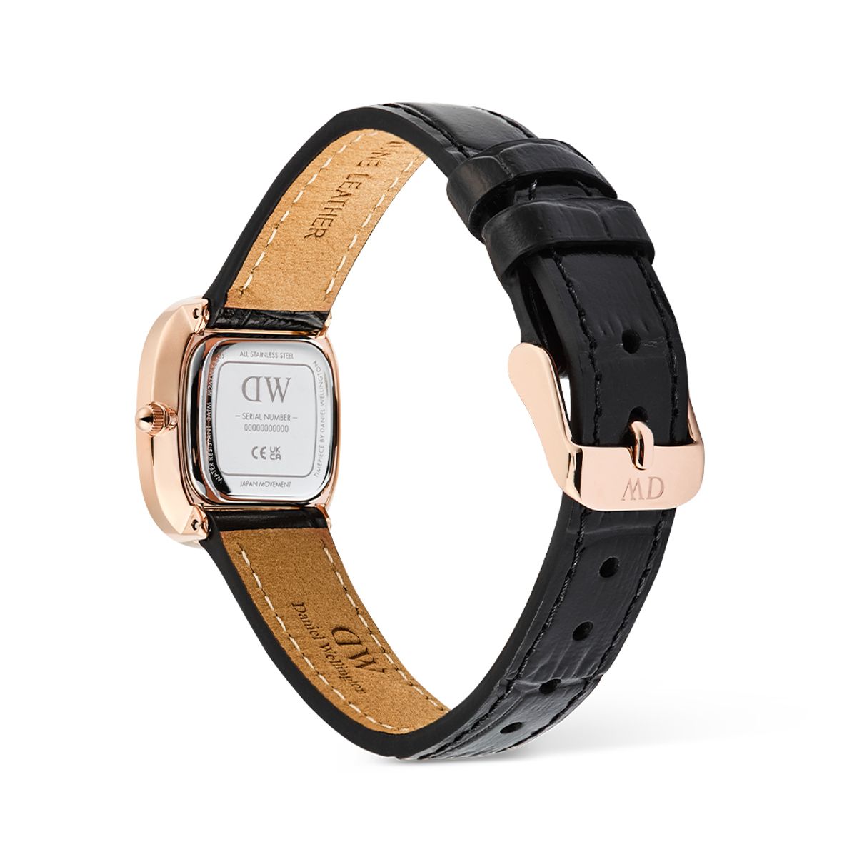 다니엘 웰링턴(DANIEL WELLINGTON) MARGOT READING 여성 패션 심플 미니멀 로즈골드 악어 가죽시계
