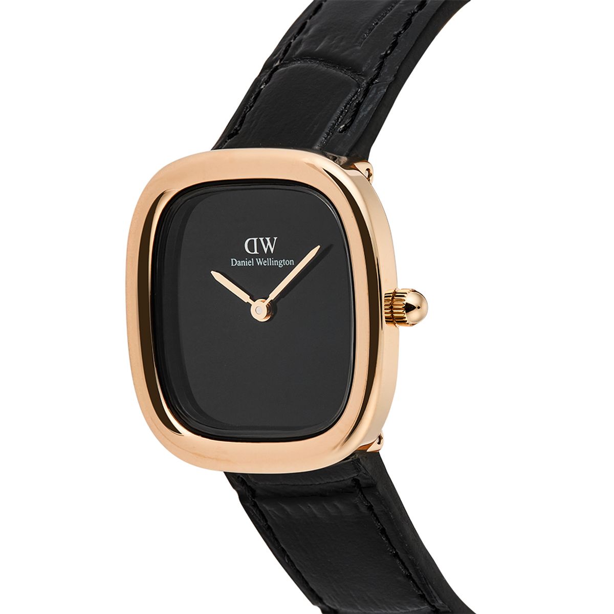 다니엘 웰링턴(DANIEL WELLINGTON) MARGOT READING 여성 패션 심플 미니멀 로즈골드 악어 가죽시계