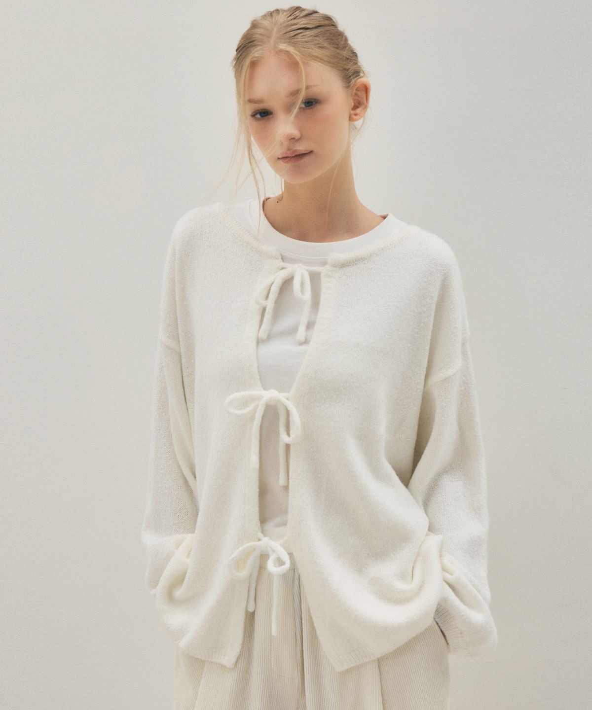 씨타(CITTA) Reversible Back String Knit_CTK237(White)