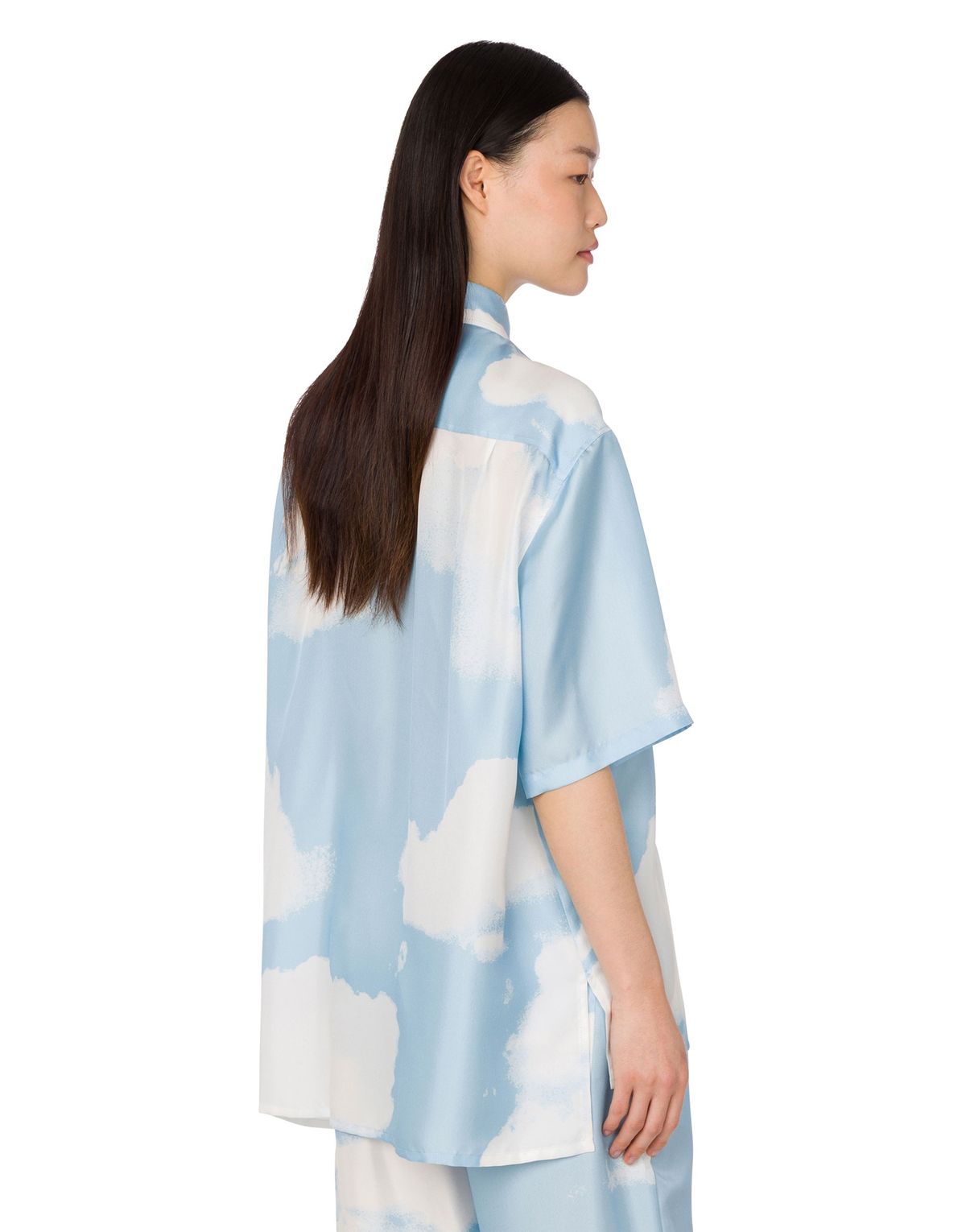 모스키노(MOSCHINO) 아카이브 클라우드 실크 트윌 셔츠