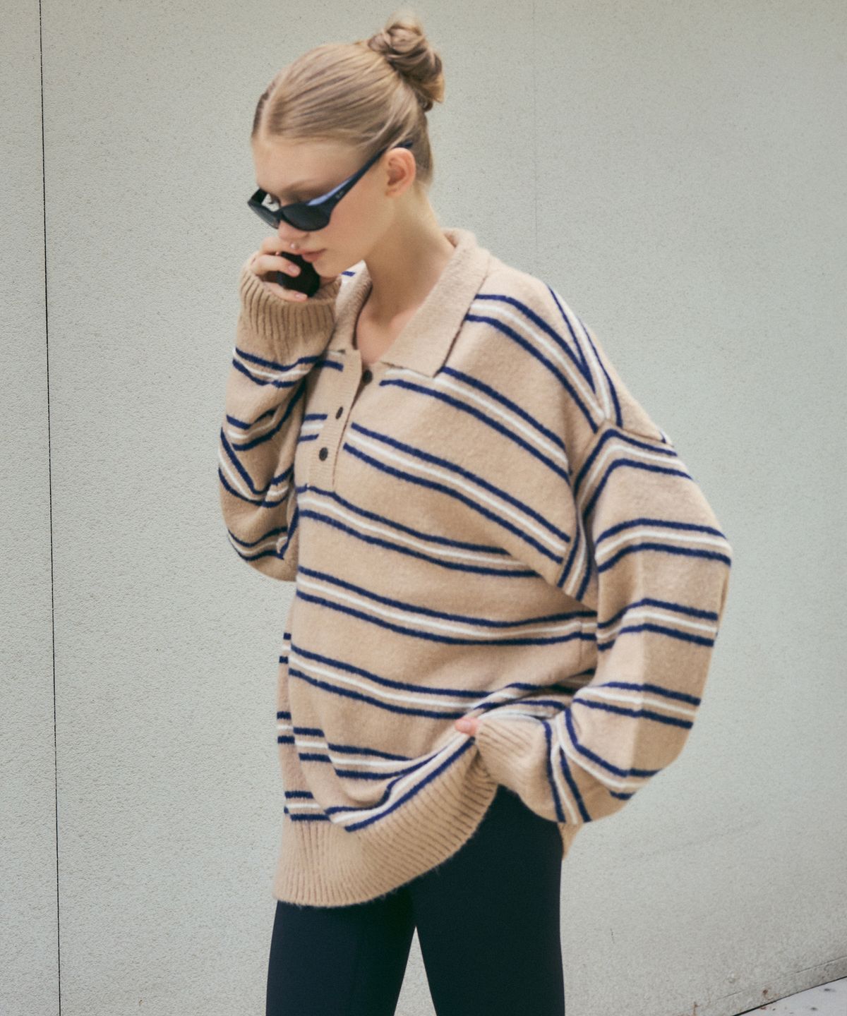 씨타(CITTA) Wool Mohair Stripe Long Sleeve Knit_CTK235(4color)