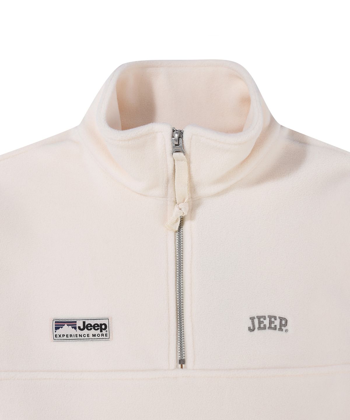 지프(JEEP) 에센셜 스몰로고 하프집업 플리스 (JR5TSF192IV)