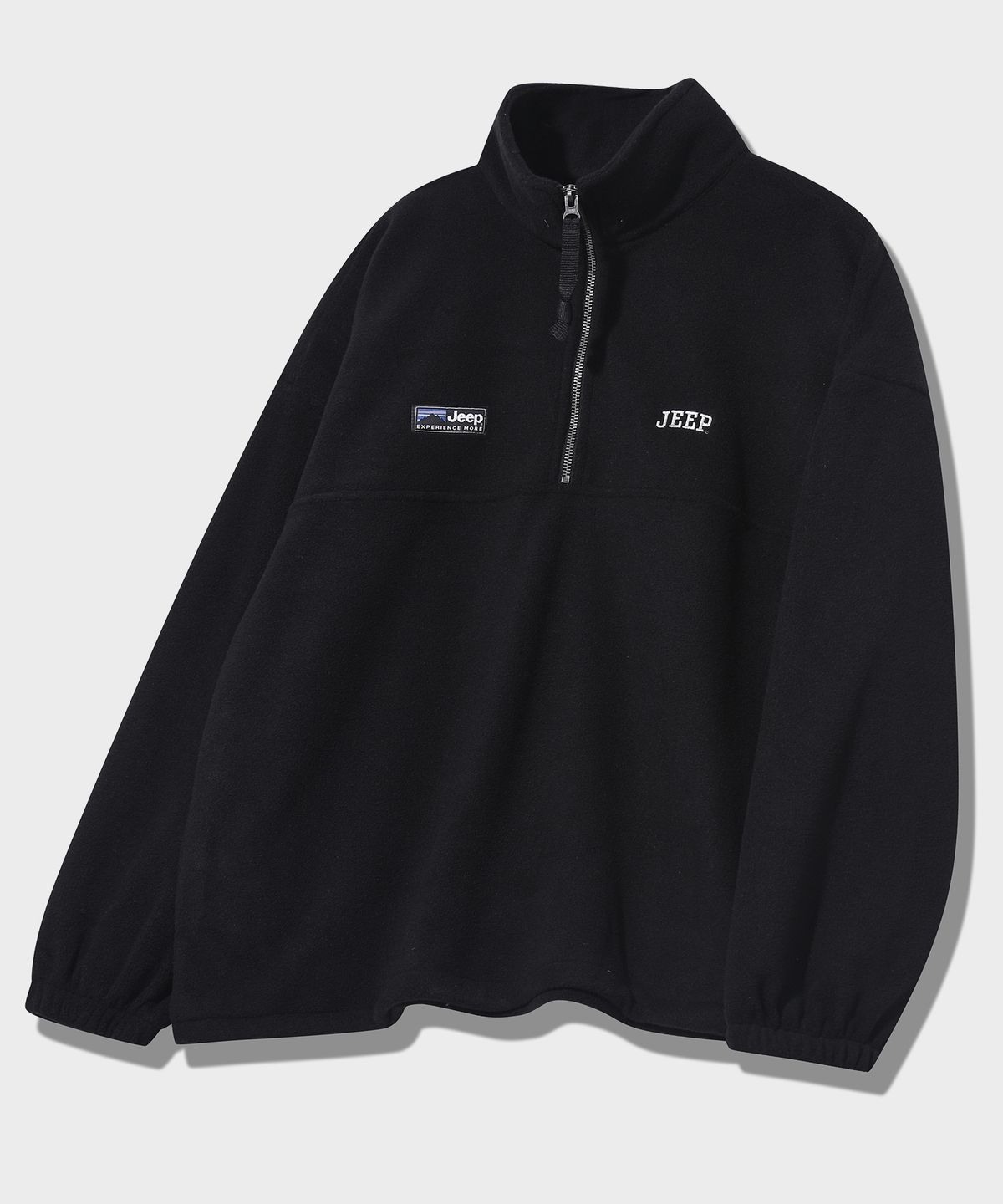 지프(JEEP) 에센셜 스몰로고 하프집업 플리스 (JR5TSF192BK)