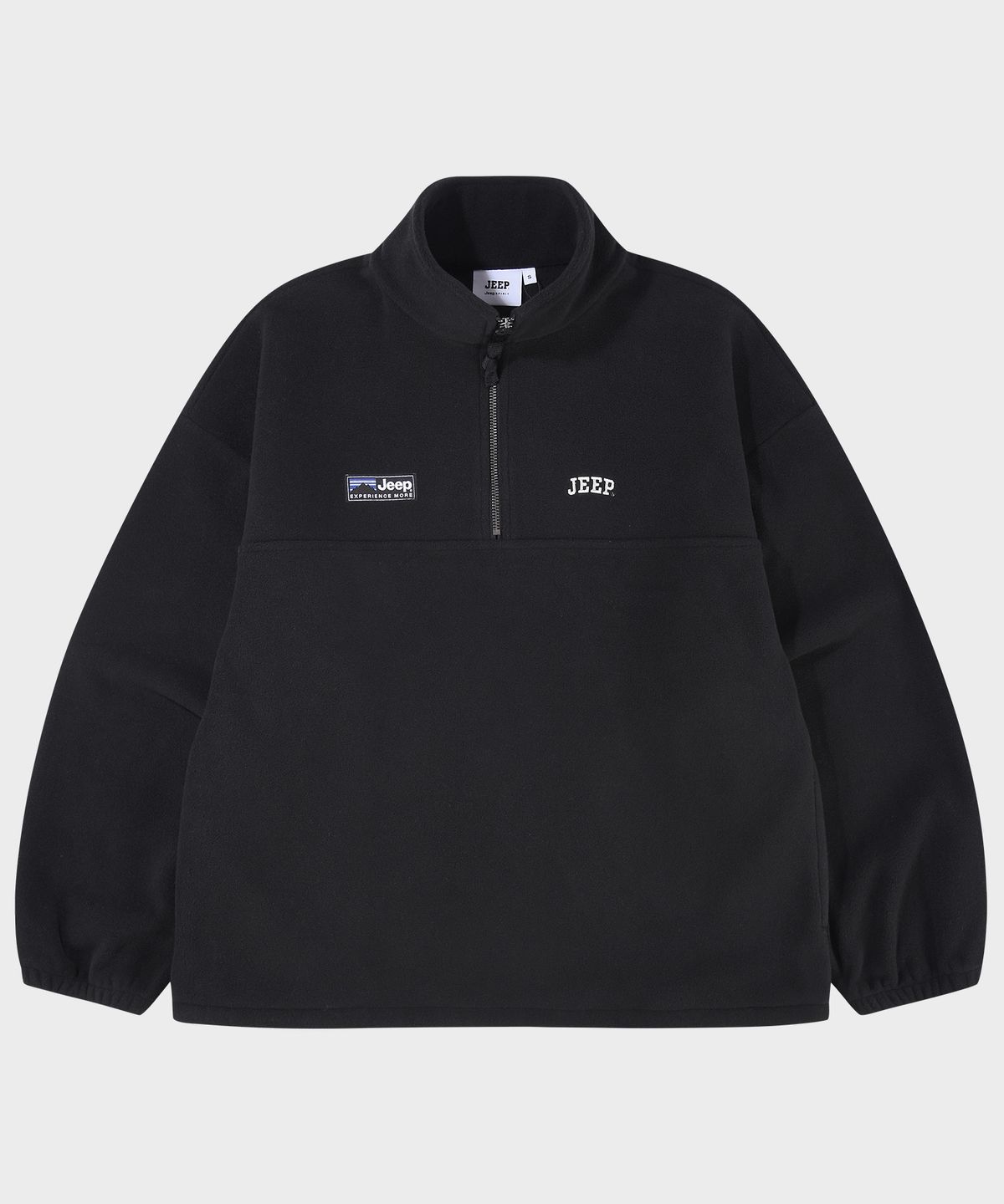 지프(JEEP) 에센셜 스몰로고 하프집업 플리스 (JR5TSF192BK)