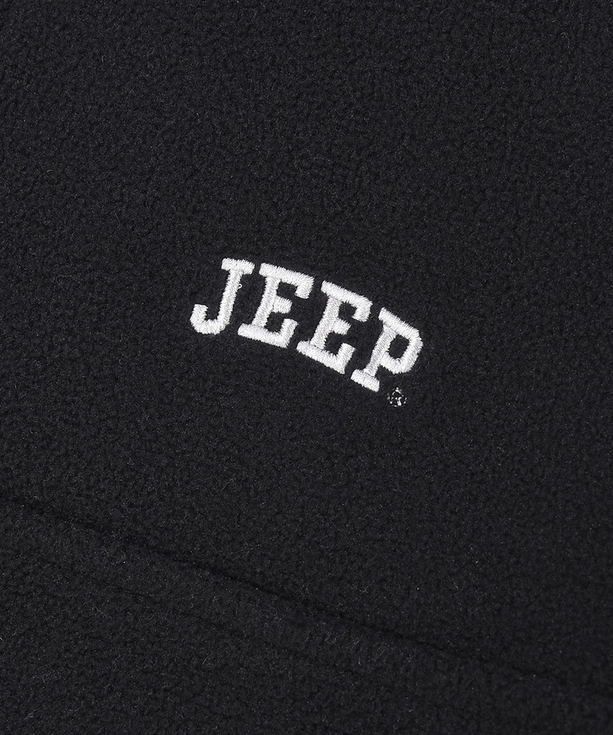 지프(JEEP) 에센셜 스몰로고 하프집업 플리스 (JR5TSF192BK)