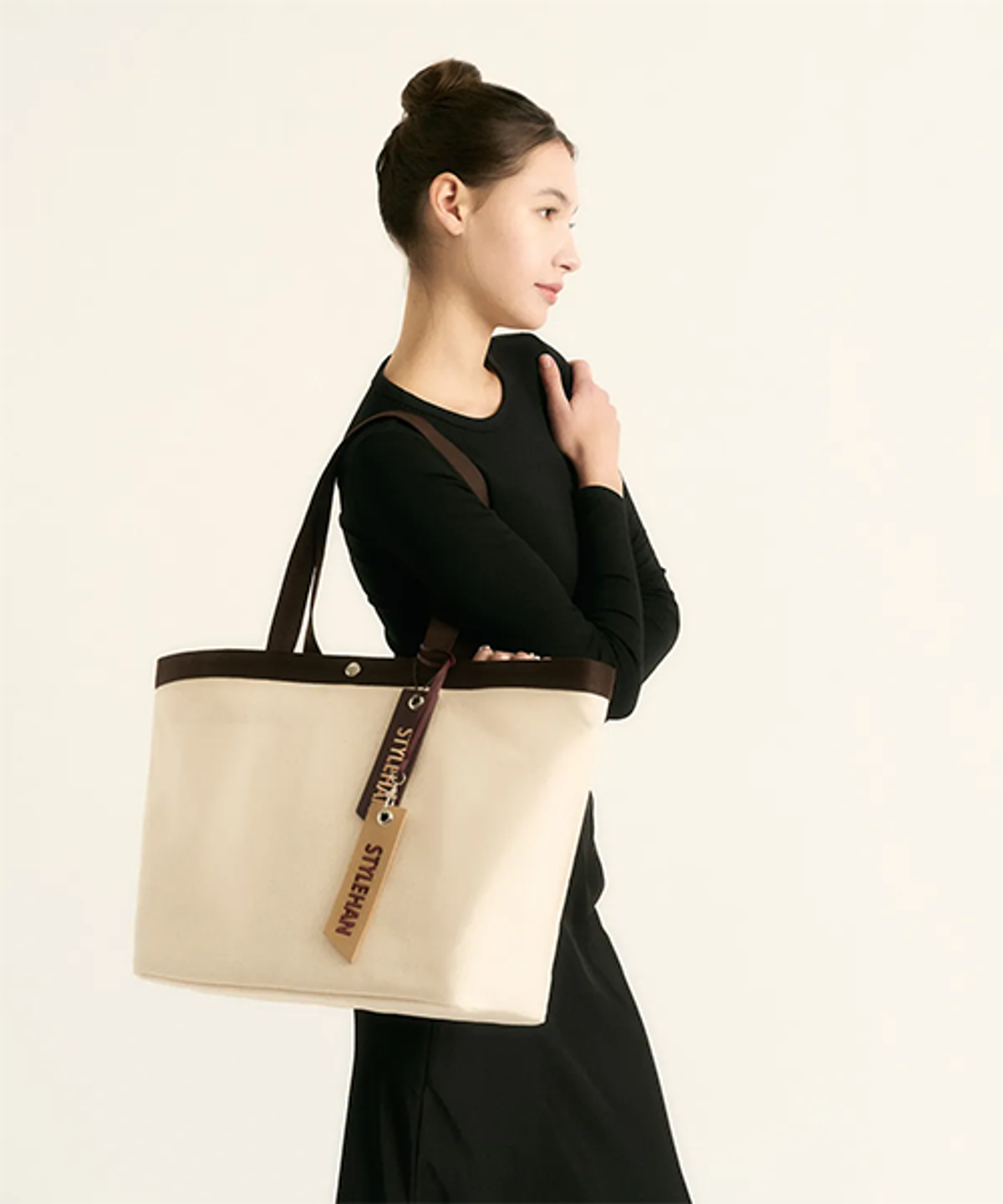 스타일한(STYLEHAN) Dama 쇼퍼백 Natural