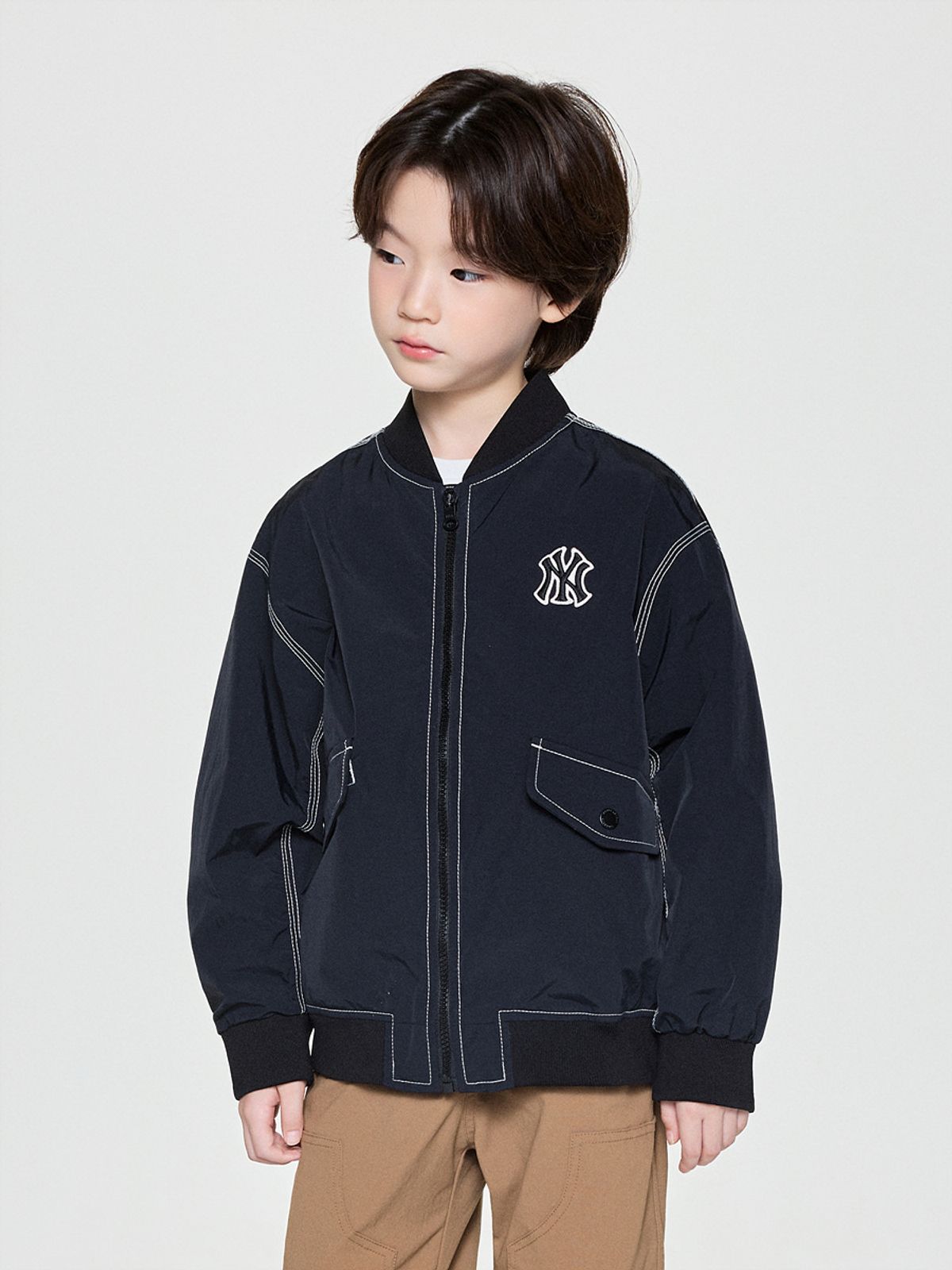 엠엘비 키즈(MLB KIDS) 스트릿 나일론 항공점퍼 NY (Black)