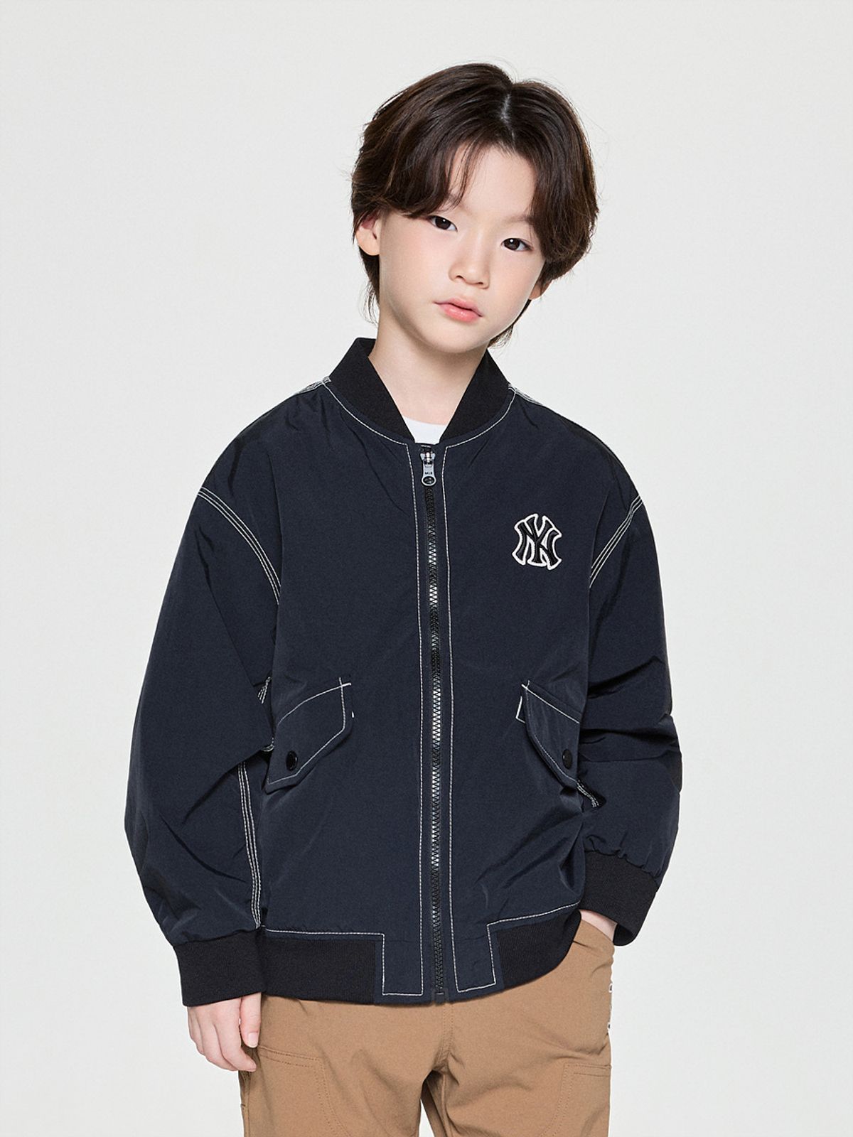 엠엘비 키즈(MLB KIDS) 스트릿 나일론 항공점퍼 NY (Black)