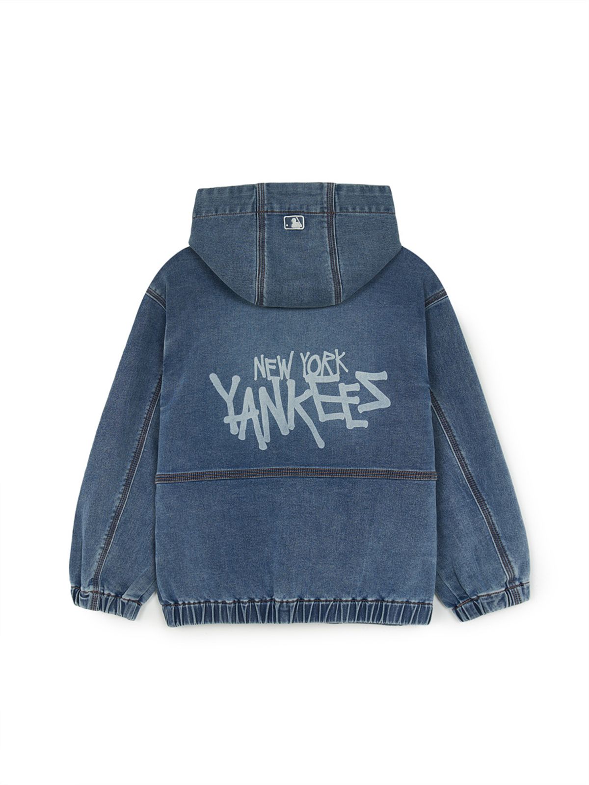 엠엘비 키즈(MLB KIDS) 스트릿 져지데님 후드 자켓 NY (Blue)