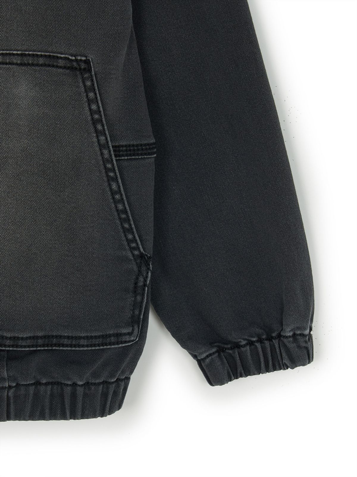 엠엘비 키즈(MLB KIDS) 스트릿 져지데님 후드 자켓 NY (L.Charcoal Grey)